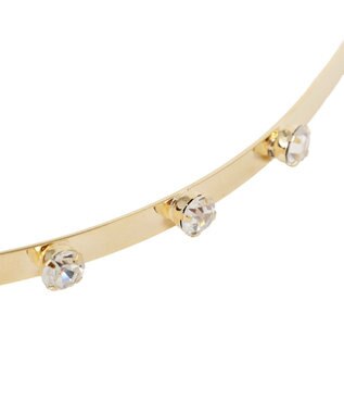 Maison de FLEUR グログランリボンメタルビジューカチューシャ Pink