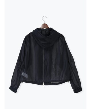 Te chichi ショートシアーフーディーブルゾン ネイビー