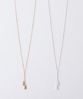 Pisceans クラウドプレートネックレス マットゴールド