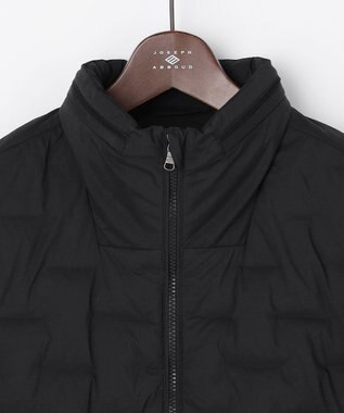 JOSEPH ABBOUD 【キングサイズ・ストレッチ/中綿/軽量/インフード】2WAYストレッチパテッドブルゾン ブラック系