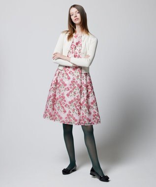 TOCCA 【洗える】SILK RIB CARDIGAN カーディガン アイボリー系