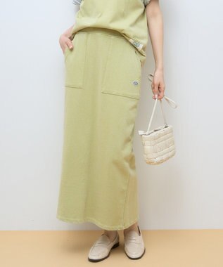 AMERICAN HOLIC DISCUS 加工裏毛ナロースカート Pistachio