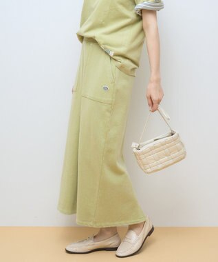 AMERICAN HOLIC DISCUS 加工裏毛ナロースカート Pistachio