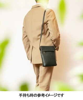 GOTAIRIKU 【ETIAM】シュリンク 縦型ショルダーバッグ《Grace》 ブラック系