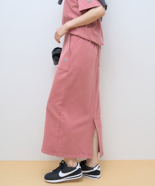 AMERICAN HOLIC DISCUS 加工裏毛ナロースカート Pink