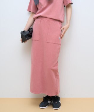 AMERICAN HOLIC DISCUS 加工裏毛ナロースカート Pink