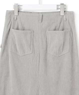 23区 S 【SLOW/一部店舗限定】ソフトコーデュロイ マーメイド スカート グレー系