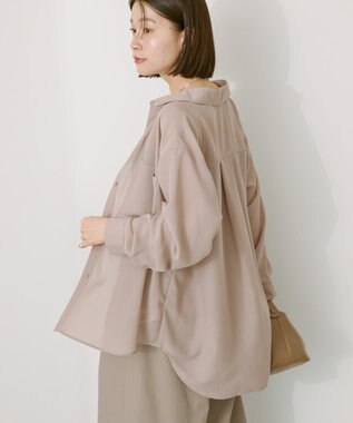 AMERICAN HOLIC シアーボイルオーバーシルエットシャツ Beige