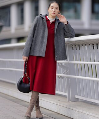 組曲 【加藤ローサさん着用】キャットショルダー バッグ ブラック系