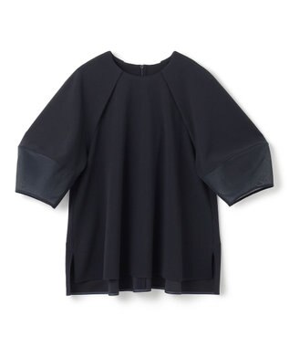 UNFILO BEAUTY MOVE シアースリーブブラウス ネイビー