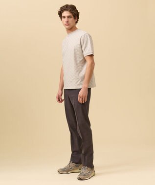 J.PRESS MEN ジャケットインの最適解【接触冷感 / 吸水速乾】【J.PRESS PREMIUM JERSEY】アーガイルリンクス Tシャツ グレー系