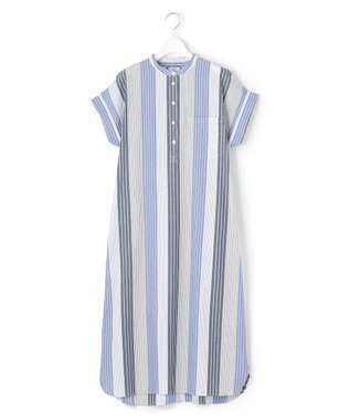 J.PRESS YORK STREET 【WOMEN】ドルマンシャツ ワンピース ブルー系1