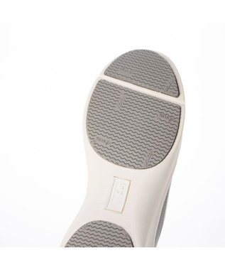 ing <ing>【レイン対応】ニットスリッポンスニーカー ライトグレー