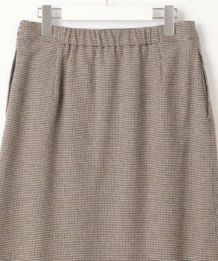 J.PRESS LADIES ドビー チェック スカート ベージュ系3