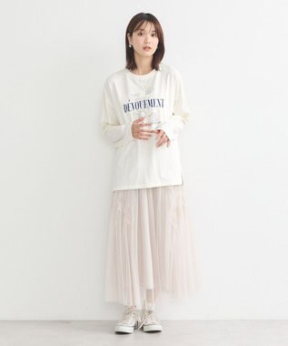 earth music&ecology グラフィックロンＴ Ivory