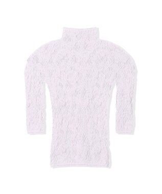 Chacott 【ノーソーイングニット】ローズシアーレースハイネックトップ グレー