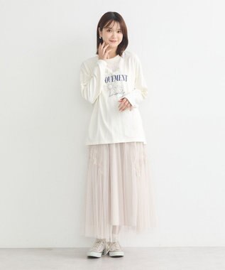 earth music&ecology グラフィックロンＴ Ivory