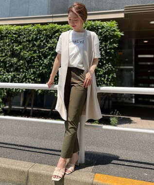 UNFILO L 【撥水/ストレッチ/UVカット】マジカル機能 パンツ ダークグリーン系