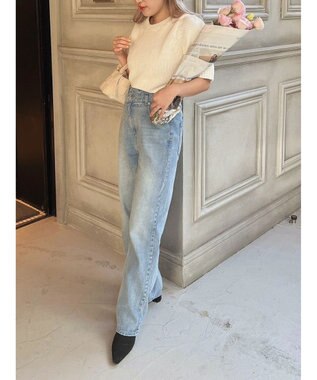 Green Parks ローゲージニットＴシャツ Off White