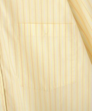 AMERICAN HOLIC 【イージーケア】ショート丈ストライプシャツ Stripe Yellow