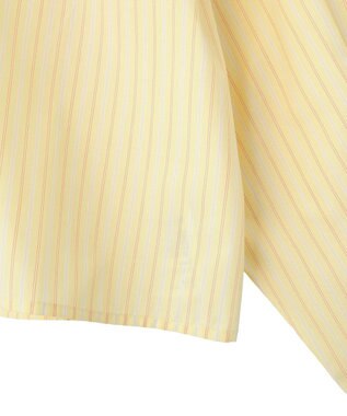AMERICAN HOLIC 【イージーケア】ショート丈ストライプシャツ Stripe Yellow