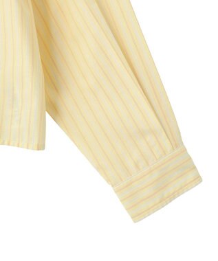 AMERICAN HOLIC 【イージーケア】ショート丈ストライプシャツ Stripe Yellow