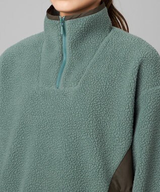 Chacott Chacott BALANCE ボアハーフジップジャケット グリーン