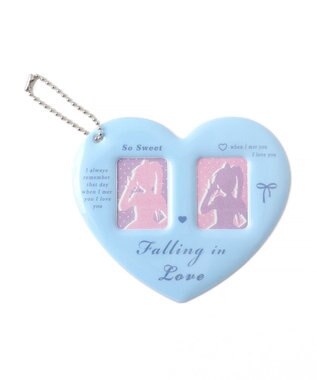 WEGO 【推し活＆痛バ】ハートIDフォトケースキーホルダー サックス