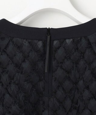 自由区 L 【セットアップ対応】ワッシャーカットジャカード ブラウス ミッドナイト