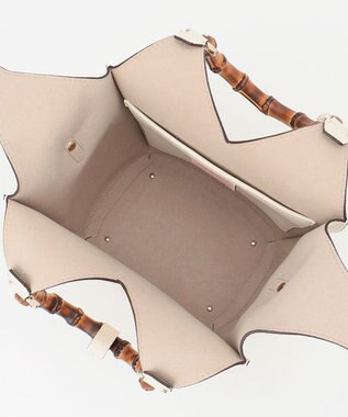 23区 【CLASSY.6月号掲載】LORISTELLA バンブーハンドル ショルダーバッグ ホワイト系