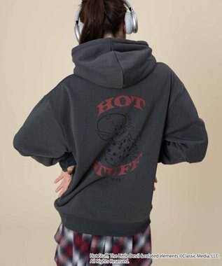 WEGO 【ユニセックス着用ITEM/裏起毛】HOTSTUFFグラフィックプルオーバー スミクロ