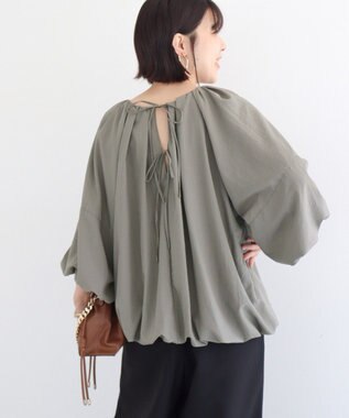 Green Parks ・ＥＬＥＮＣＡＲＥ　ＤＵＥ　バルーンブラウス Gray