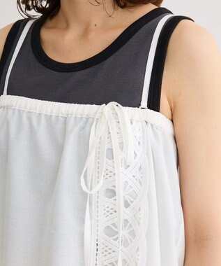 Green Parks ２ｗａｙレースキャミワンピース Off White