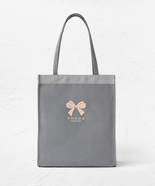 TOCCA PUFFY ICON SUBBAG サブバッグ【星風まどかさん着用】 グレー×リボン