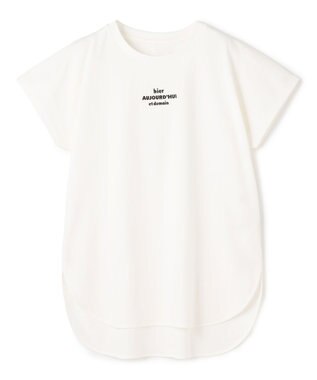 UNFILO BEAUTY FORM-T cotton ロゴ フレンチスリーブ Tシャツ