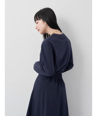 earth music&ecology ｔｏｌｅｒａｎｃｅ　ロゴロンＴＥＥ Dark Navy