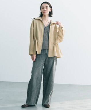 UNFILO テープヤーンニット ベスト チャコール