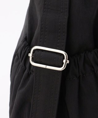 LA BAGAGERIE 【MONICA】クリンクルナイロン　ドロスト2WAYバッグ ブラック