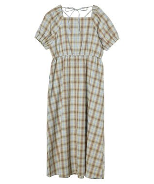 earth music&ecology ホルターネックシャーリングワンピース Lavender