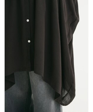 Green Parks Ｉ　レーヨンクレープチュニック Black