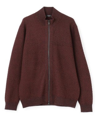 JOSEPH HOMME 【イージーケア】 ヴィスコースリンクス　ジップアップカーディガン ワイン系