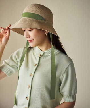 #Newans 〈花乃まりあさんコラボ〉コットンコードカーディガン ライトグリーン