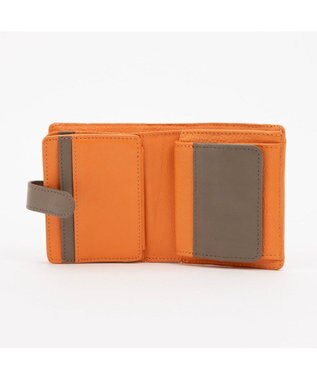 UNBILLION アトランタ ATLANTA / 牛革二つ折りカラーコンビウォレット オレンジ