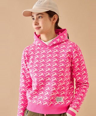 【イージーケア/軽量】【WOMEN】 MOFUモチーフ ニットフーディ