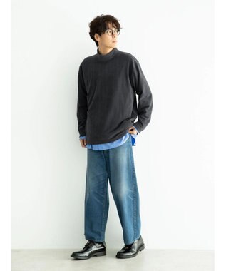 CRAFT STANDARD BOUTIQUE カットコールＭＯＣネックプルオーバー Charcoal Gray