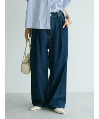 CRAFT STANDARD BOUTIQUE デニムハイウエストワイドパンツ Dark Indigo