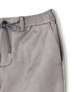 JOSEPH HOMME 【ストレッチ】レザーライクジャージー　ドロスト付きテーパードパンツ / PEGG CONVERTIBLE ライトグレー系