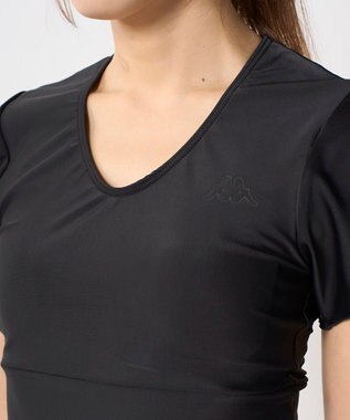 OP／FILA 【Kappa】サイドシャーリングTシャツ 4点セット水着 ブラウン