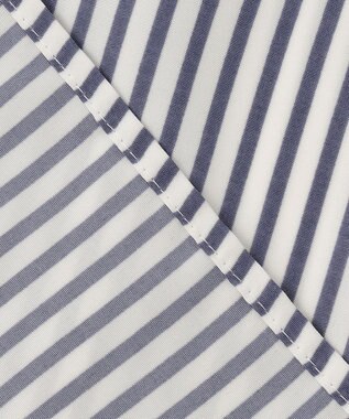 ANY SIS S 【洗える】プチフリル ブラウス ネイビーストライプ