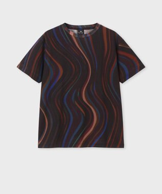 Paul Smith Swirl オールオーバー 半袖Tシャツ ブラック